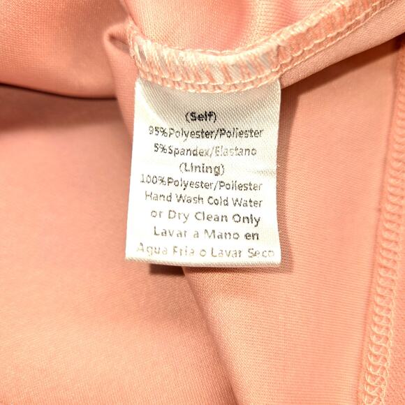 Symphny Large Pink Women's Sleeveless Dress Short Formal Miss Size 12 14 L - Picture 4 of 6